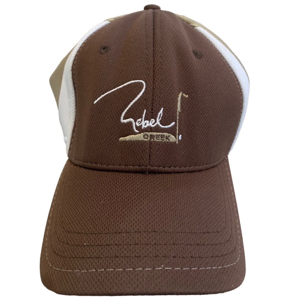 Pukka Rebel Creek Golf Hat | Brown & White Mesh Cap